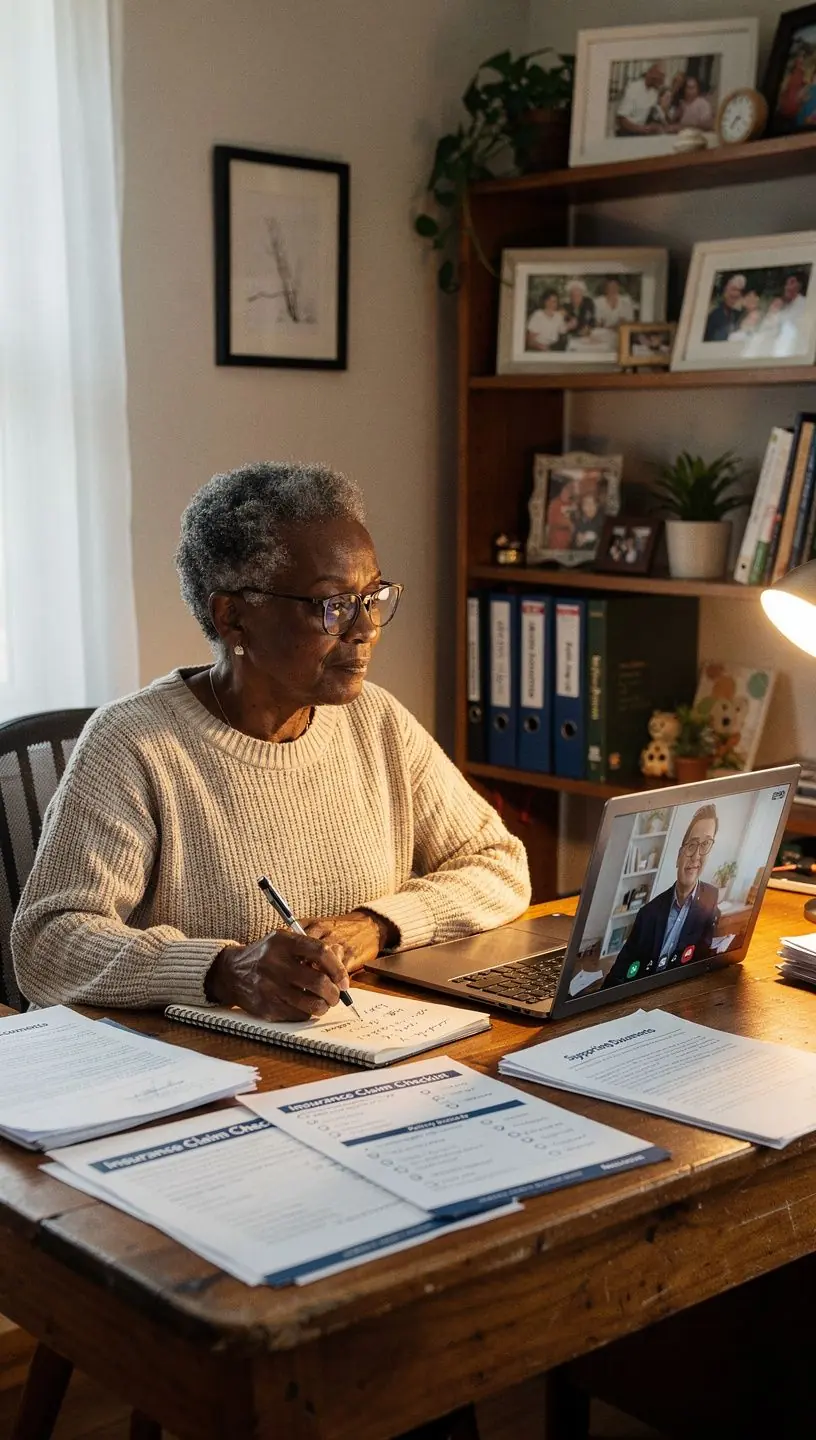 Ilustracja przedstawiająca listę kontrolną dokumentów potrzebnych do zgłoszenia roszczenia.