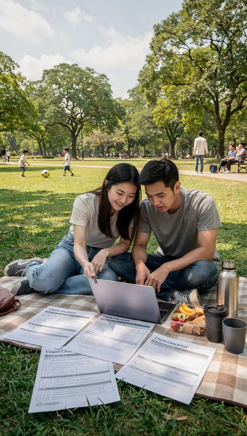 Konsultant ubezpieczeniowy udzielający wskazówek dotyczących roszczeń.