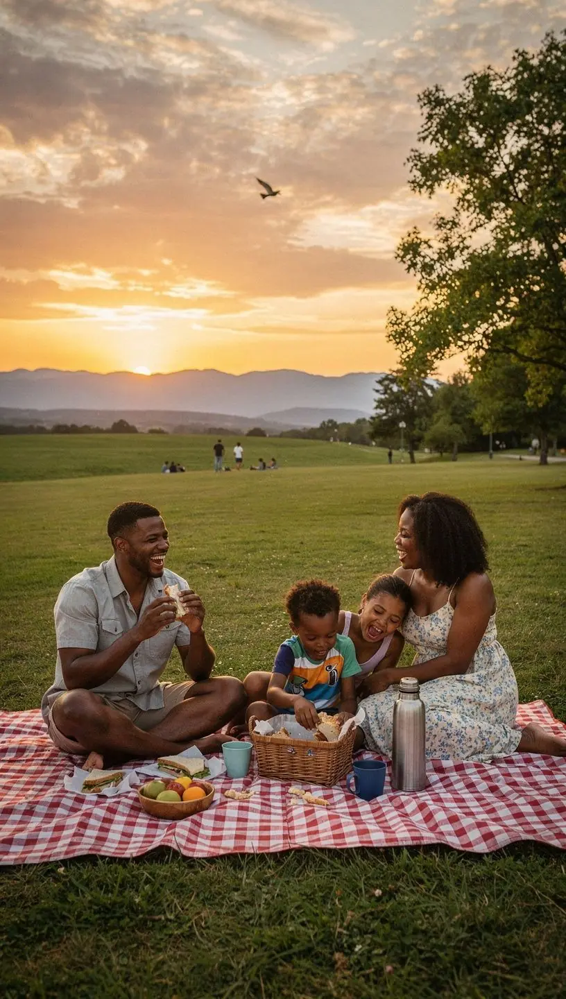 Mapa okolicy z zaznaczonymi cichymi ulicami i udogodnieniami.