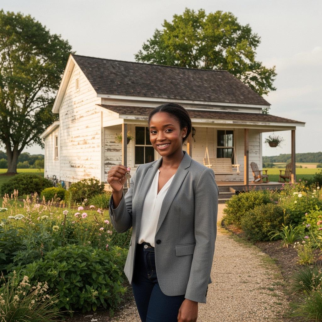 Zdjęcie wnętrza przytulnego mieszkania w wiejskim stylu.